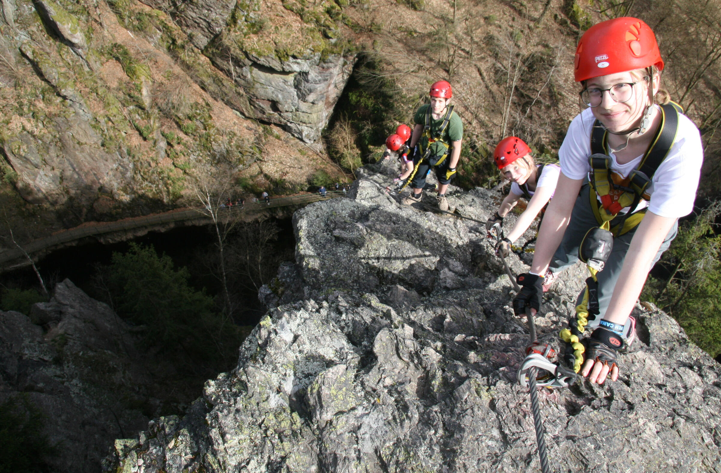 Spokojení zákazníci na ferratě.